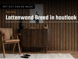 Lattenwand wandpaneel Houtlook breed